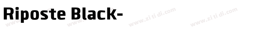 Riposte Black字体转换